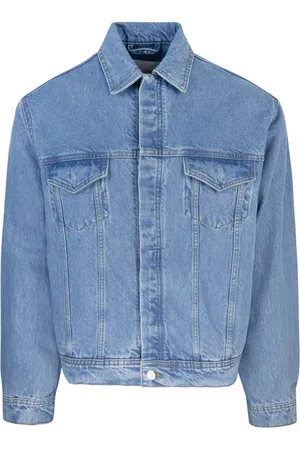 Arte Antwerp Jakke, Herre, Blå, M, Bomuld, Blå Denim Jakke 100% Bomuld