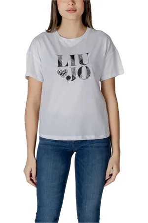 Liu Jo Top, Dame, Hvid, S, Bomuld, Kortærmet Bomulds T-shirt