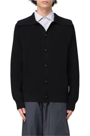 Bottega Veneta Strik, Herre, Sort, XS, Minimalistisk Designer Sweatshirt