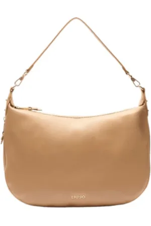 Liu Jo Taske, Dame, Brun, ONE SIZE, Uld, Nitter Skuldertaske med Aftageligt Håndtag