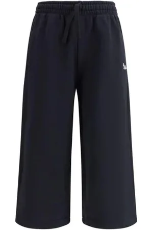 Maison Kitsuné Bukser, Dame, Sort, XS, Bomuld, Sweatpants med rævemærke