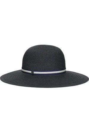 Borsalino Tilbehør, Dame, Blå, S, Flettet Papir Hat