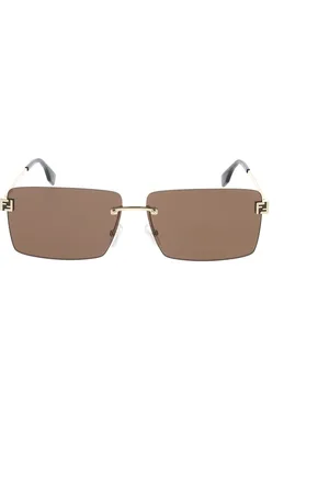 Fendi Tilbehør, unisex, Gul, ONE SIZE, Uld, Stilfulde solbriller med unikt design