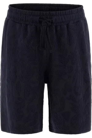 Guess Shorts, Herre, Sort, L, Bomuld, Blomstret Jacquard Shorts