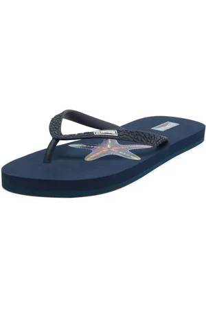 Vilebrequin Sko, Dame, Blå, 36 EU, Uld, Disco Stars Flip-Flops til kvinder