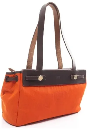 Hermès Pre-owned, Dame, , ONE SIZE, Uld, Pre-owned Canvas skuldertasker