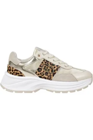 Liu Jo Sko, Dame, Flerfarvet, 38 EU, Uld, Guld Læder Sneakers