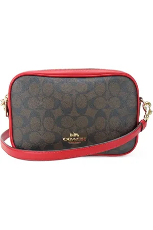 Coach Pre-owned, Dame, Brun, ONE SIZE, Uld, Pre-owned Canvas skuldertasker