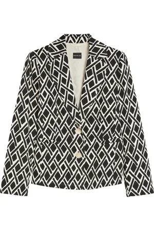 pennyblack Jakke, Dame, Flerfarvet, L, Bomuld, Geometrisk Bomuld Blazer