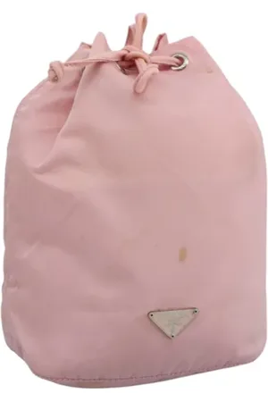 Prada Pre-owned, Dame, Lyserød, ONE SIZE, Nylon, Pre-owned nylon pouches