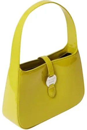 Twin-Set Taske, Dame, Grøn, ONE SIZE, Uld, Blank Hobo Taske med Bæltespænde