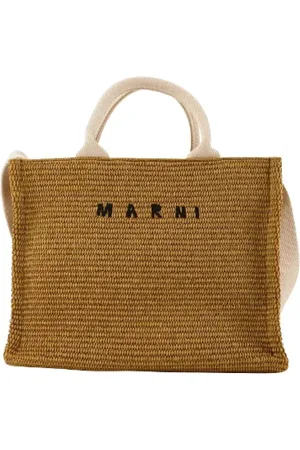 Marni Taske, Dame, Brun, ONE SIZE, Bomuld, Raffia Sommer Tote
