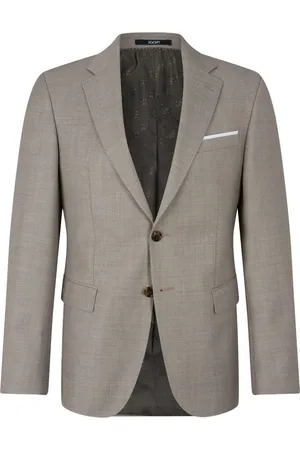 JOOP! Jakkesæt, Herre, Grå, 2XL, Uld, Klassisk uld blazer jakke