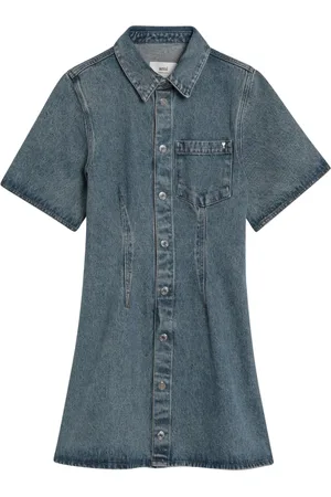 Ami Kjole, Dame, Blå, XS, Uld, Dame Jumpsuit Kjole