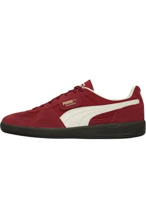 PUMA Sko, Herre, Rød, 44 EU, Røde og hvide sneakers med sort sål