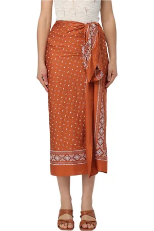 Pinko Nederdel, Dame, Rød, M, Twill Allegria Nederdel