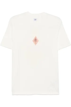C.P. Company Top, Herre, Hvid, M, Uld, Stilfulde T-shirts og Polos
