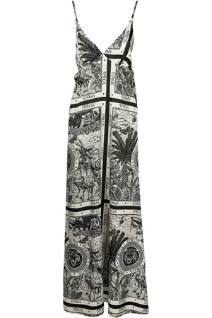 5 PROGRESS Kjole, Dame, Flerfarvet, M, Polyester, Polyester Twill Kjole
