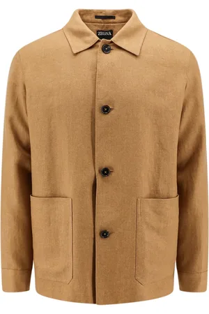 Ermenegildo Zegna Jakke, Herre, Brun, L, Uld, Let Jakke