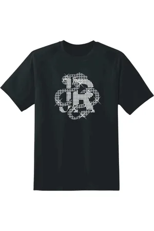 John Richmond Top, Herre, Sort, L, Sort kortærmet T-shirt med slange