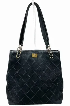 CHANEL Pre-owned, Dame, Sort, ONE SIZE, Uld, Pre-owned Laeder chanel-tasker