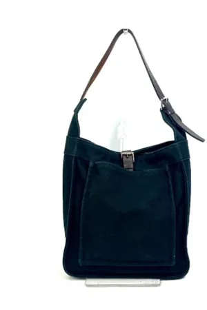 Hermès Pre-owned, Dame, Sort, ONE SIZE, Bomuld, Pre-owned Bomuld skuldertasker