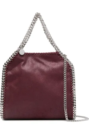 Stella McCartney Taske, Dame, Lilla, ONE SIZE, Uld, Lilla Kæde-Link Skuldertaske