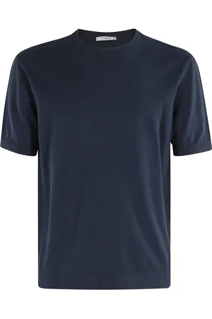 Circolo Top, Herre, Blå, 2XL, Bomuld, Blå Bomuld Rund Hals T-shirt