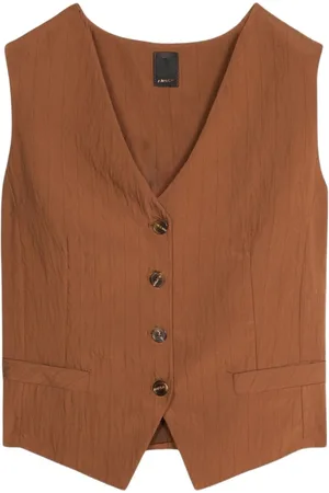 Oltre Jakke, Dame, Brun, 3XL, Bomuld, Vest lavet af flydende stof