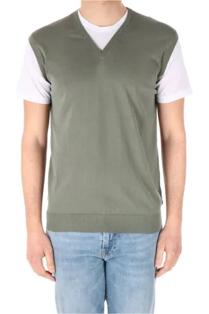 Daniele Fiesoli Strik, Herre, Grøn, M, Uld, Stilfulde T-shirts og Polos Kollektion