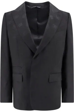 Dolce & Gabbana Jakke, Herre, Sort, L, Uld, Luksuriøs Sort Uld Blazer Aw24