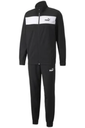 PUMA Sport, Herre, Sort, S, Panel Tracksuit Sort Hvid Mænd