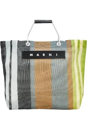 Marni Pre-owned, Dame, Flerfarvet, ONE SIZE, Nylon, Pre-owned Laeder totes