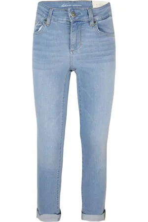 Liu Jo Jeans, Dame, Blå, W30, Denim, Blå Skinny Cropped Denim Jeans
