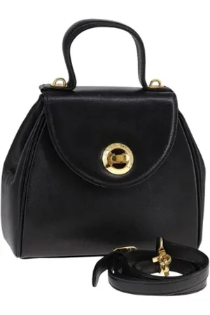 Givenchy Pre-owned, Dame, Sort, ONE SIZE, Tyl, Pre-owned Laeder hndtasker