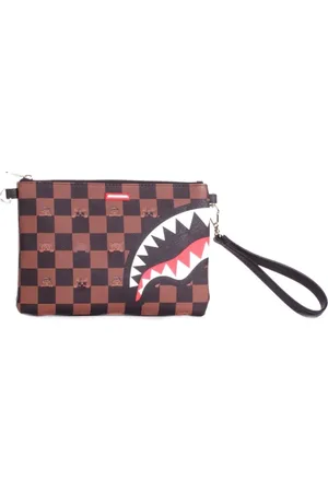 Sprayground Taske, Dame, Brun, ONE SIZE, Uld, Gennemsigtig Front Logo Pung Taske