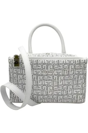 Givenchy Pre-owned, Dame, Hvid, ONE SIZE, Tyl, Pre-owned Laeder hndtasker
