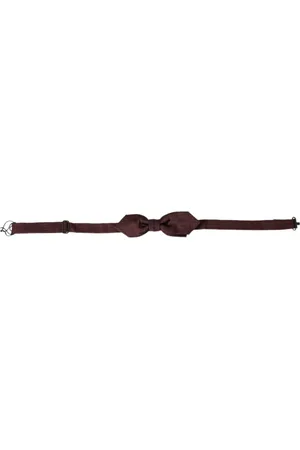 Dolce & Gabbana Tilbehør, Herre, Rød, ONE SIZE, Bordeaux Silke Butterfly Elegant Stil