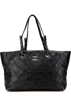 CHANEL Pre-owned, Dame, Sort, ONE SIZE, Uld, Pre-owned Laeder totes