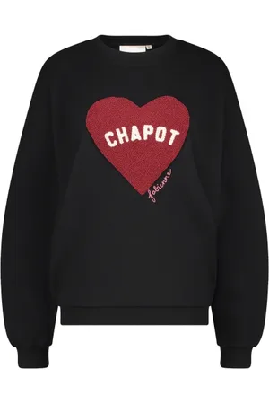 Fabienne Chapot Sweathshirts & Hoodies, Dame, Sort, S, Tyl, Terry Sport Heart Sweater
