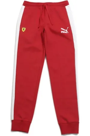 PUMA Bukser, Herre, Rød, XL, Rød og hvid Ferrari bukser