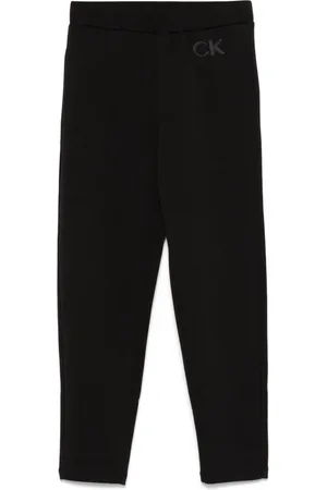Calvin Klein Bukser, Dame, Sort, M, Satin, Satin Tailored Sweatpant