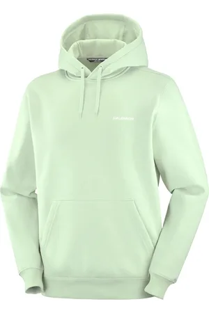 Salomon Sweathshirts & Hoodies, Herre, Grøn, S, Uld, Havskum Logo Hoodie
