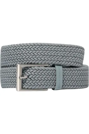 Armani Exchange Tilbehør, Dame, Grå, 105 CM, Grå Vævet Stof Bælte