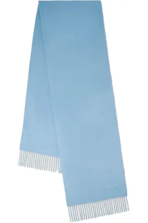 MULBERRY Tilbehør, unisex, Blå, ONE SIZE, Uld, Kashmir Tørklæde i Poplin Blå
