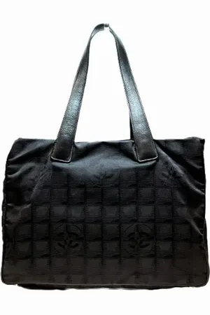 CHANEL Pre-owned, Dame, Sort, ONE SIZE, Nylon, Pre-owned Canvas totes