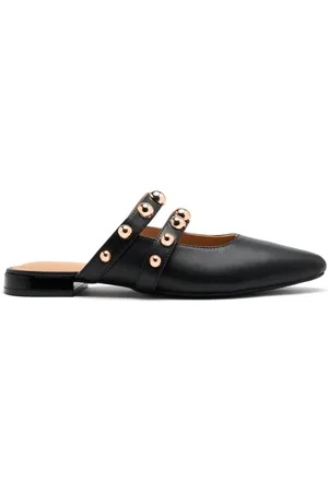 Gioseppo Sko, Dame, Sort, 37 EU, Læder, Studded Leather Mule Sandaler