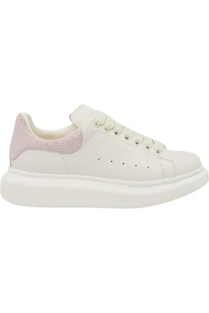 Alexander McQueen Sko, Dame, Hvid, 40 EU, Læder, Hvide Lædersneakers til Kvinder