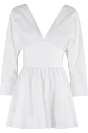 Andamane Kjole, Dame, Hvid, S, Bomuld, Hvid Bomuld Playsuit med V-Hals