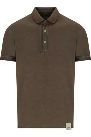 BOB der Bär Top, Herre, Brun, XL, Bomuld, Vendbar Polo Shirt Brun/Turkis